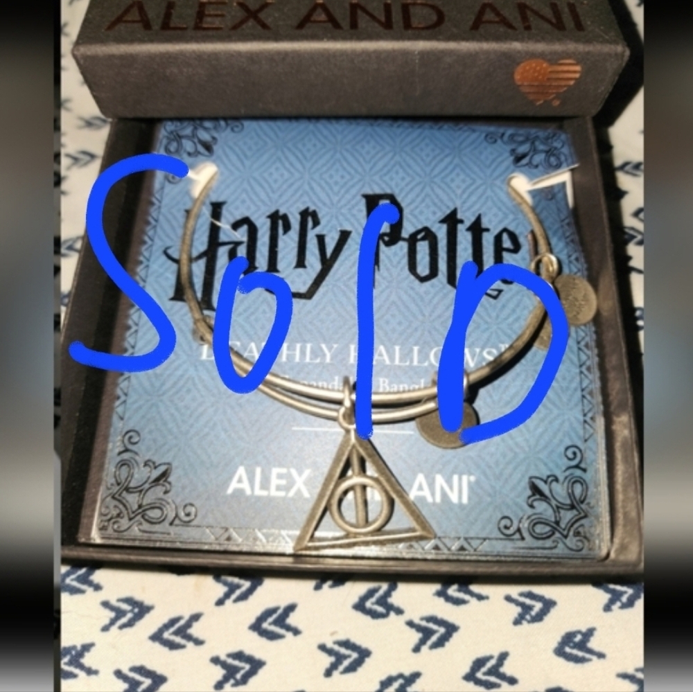 Alex and Ani Silver Deathly Hallows Bracelet